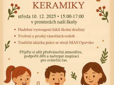 Vánoční dílny a výstavka keramiky 2025