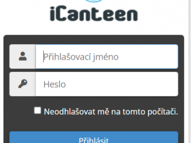 Elektronické přihlašování a odhlašování stravy 